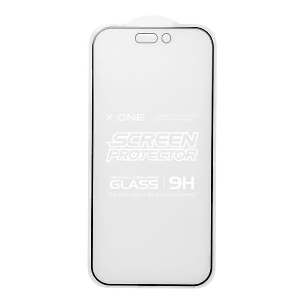 X-One iPhone 15 Pro Max Härdat Glas Skärmskydd Matte - Svart