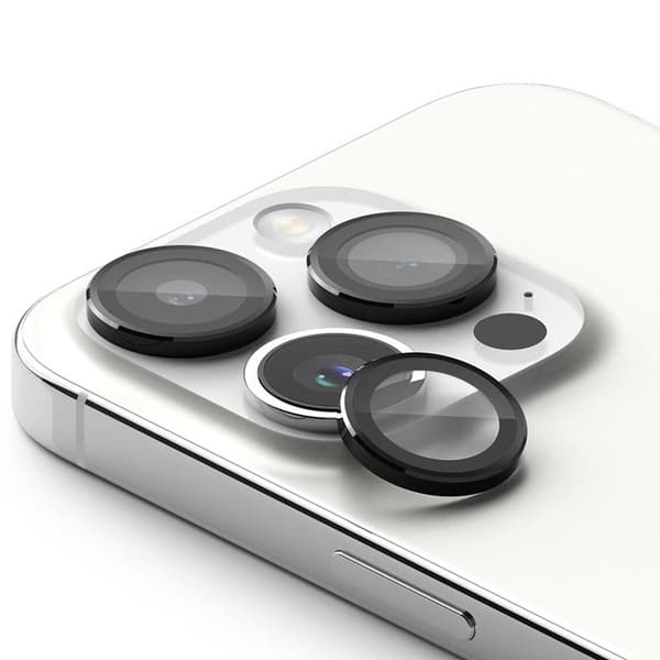 Ringke iPhone 15 Pro Max Kameralinsskydd i Härdat Glas - Svart