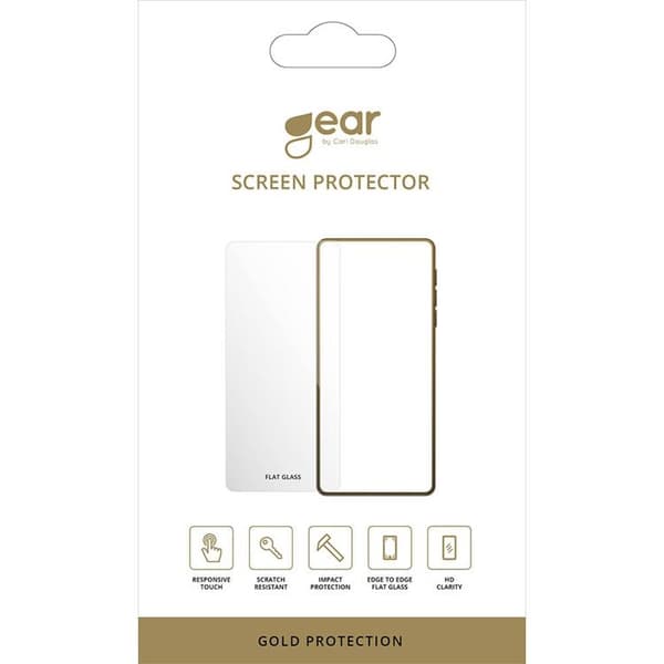GEAR iPhone 15 Pro Max Härdat Glas Skärmskydd 2.5D Guld