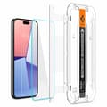Miniatyrbild 2 av 11: [2-Pack] Spigen iPhone 15 Pro Härdat Glas Skärmskydd 'EZ' Fit