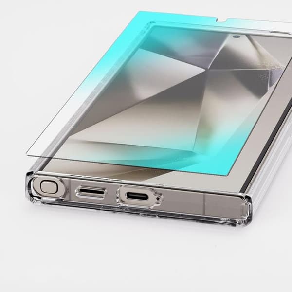 [2-Pack] Whitestone Galaxy S24 Ultra Härdat glas Skärmskydd Dome