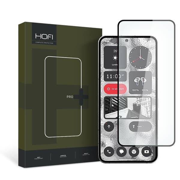 Hofi Nothing Phone 2 Härdat Glas Skärmskydd Pro Plus - Svart