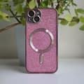 Miniatyrbillede 3 af 4: iPhone 15 Pro - MagSafe-kompatibel Chrome Mjuk Skal Rosa