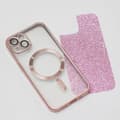 Miniatyrbillede 4 af 4: iPhone 15 Pro - MagSafe-kompatibel Chrome Mjuk Skal Rosa