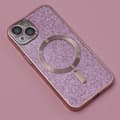 Miniatyrbillede 2 af 4: iPhone 15 Pro - MagSafe-kompatibel Chrome Mjuk Skal Rosa