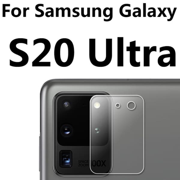 S20 Ultra 2.5D Högkvalitativt HD-Clear Ultratunt Kameralinsskydd