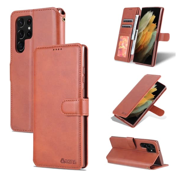 Samsung Galaxy S22 Ultra - Genomtänkt Plånboksfodral