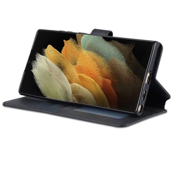 Samsung Galaxy S22 Ultra - Genomtänkt Plånboksfodral