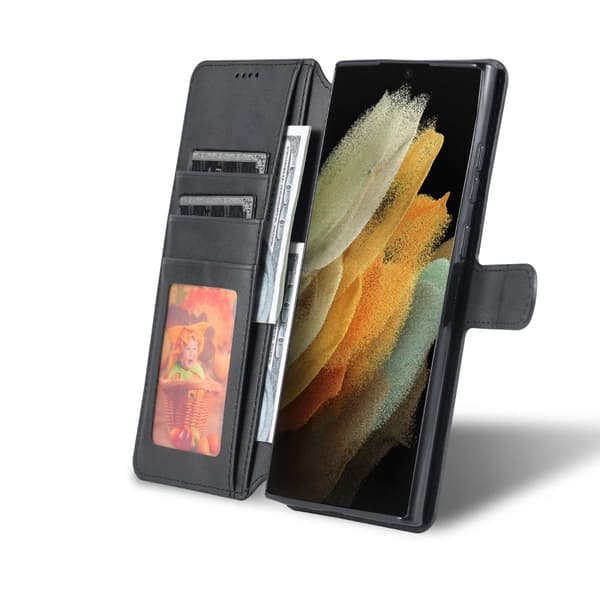 Samsung Galaxy S22 Ultra - Genomtänkt Plånboksfodral