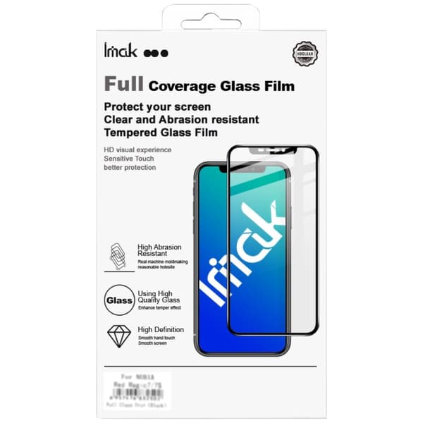 IMAK Pro+ Xiaomi Redmi 13C 5G fuld dækning hærdet glas, sort