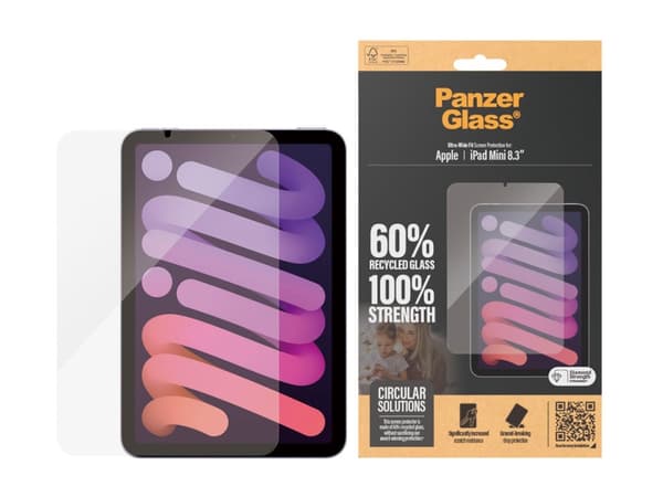 PanzerGlass - Skärmskydd för surfplatta - ultrabred passning - glas - för Apple iPad mini (6:e generation)