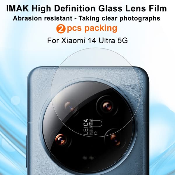 Imak 2 Pack Härdat Glas Linsskydd Xiaomi 14 Ultra