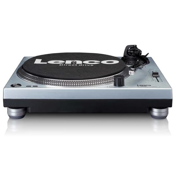 Lenco L-3809ME Direkte drev pladespiller med USB / PC-kodning Metallisk blå