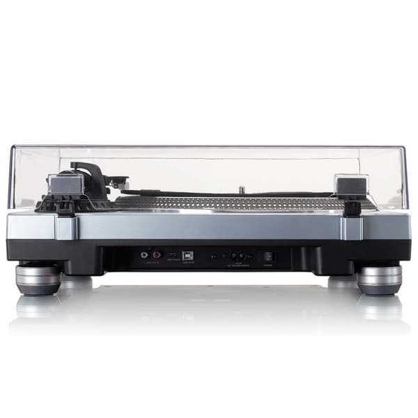 Lenco L-3809ME Direkte drev pladespiller med USB / PC-kodning Metallisk blå