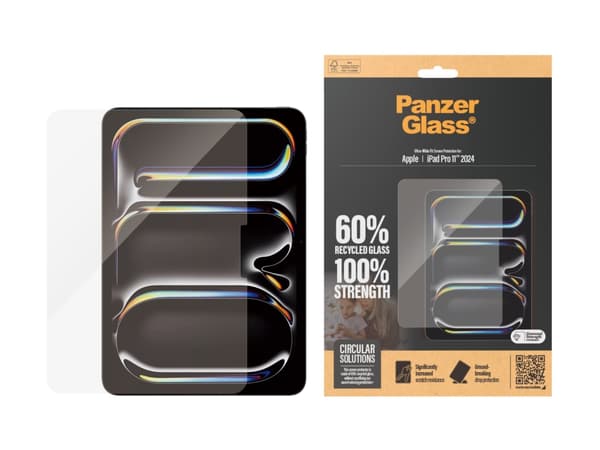 PanzerGlass ® Näytönsuoja iPad Pro 11" 2024 | Ultra-Wide Fit, polyeteenitereftalaattikalvo (PET), 45 g, 1 kpl