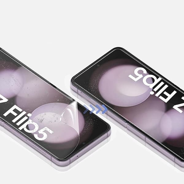 3-Pack Galaxy Z Flip 5 - 1 Set Hydrogel Skärmskydd Huvudskärm+Baksida