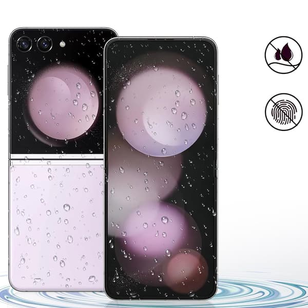 3-Pack Galaxy Z Flip 5 - 1 Set Hydrogel Skärmskydd Huvudskärm+Baksida