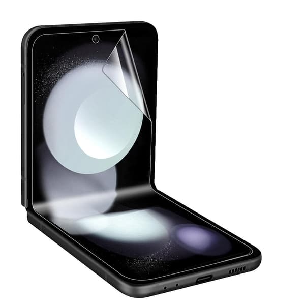 3-Pack Galaxy Z Flip 5 - 1 Set Hydrogel Skärmskydd Huvudskärm+Baksida
