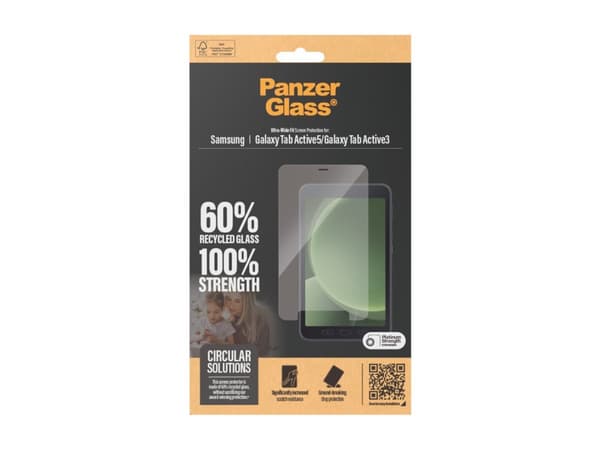 PanzerGlass ® skjermbeskytter Samsung Galaxy Tab Active5 5G | Ultra-Wide Fit, polyetylentereftalat (PET) folie, 29 g, 1 stk.