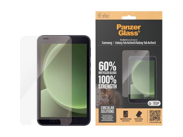 PanzerGlass - Skärmskydd för surfplatta - ultrabred passning - glas - för Samsung Galaxy Tab Active5