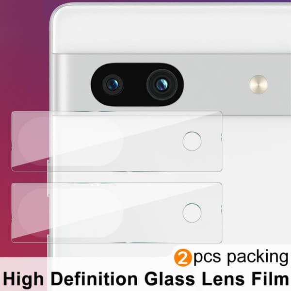 Imak 2 Pack Härdat Glas Kameraskydd Google Pixel 7a Transparent