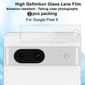 Miniatyrbild 2 av 5: Imak 2 Pack Härdat Glas Kameraskydd Google Pixel 8 Transparent