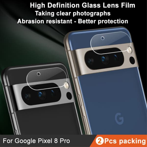 Imak 2 Pack Härdat Glas Linsskydd Google Pixel 8 Pro