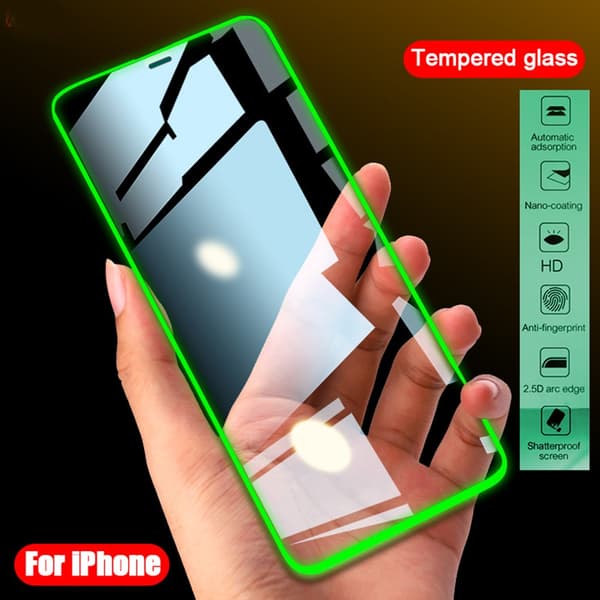 iPhone 13 pro max Skärmskydd Självlysande Ram 9H 0,3mm