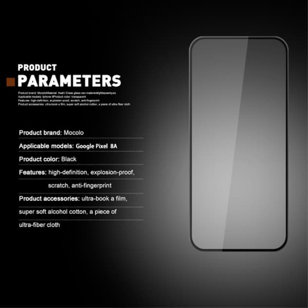 MOCOLO til Google Pixel 8a Härdat Glas Heltäckande