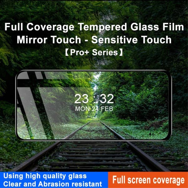 IMAK Pro+ Google Pixel 8a Heltäckande Härdat Glas Svart