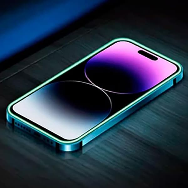 iPhone 14 pro max Skärmskydd Självlysande Ram 9H 0,3mm