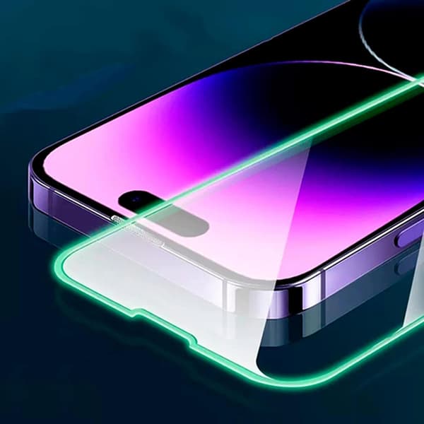 iPhone 14 pro max Skärmskydd Självlysande Ram 9H 0,3mm