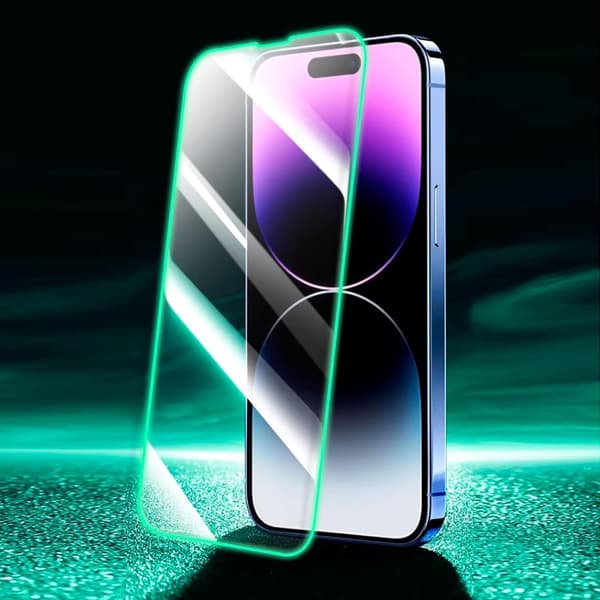 iP 15 pro max Skärmskydd Självlysande Ram 9H 0,3mm