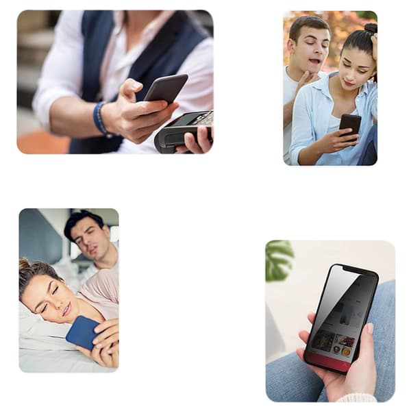 iPhone 15 plus Skärmskydd Anti-Spy HD 0,3mm 2-Pack