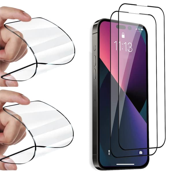 iPhone 15 - 2-Pack Keramiskt Skärmskydd HD 0,3mm