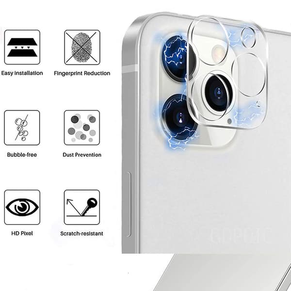 2-PACK iPhone 13 Pro Set med Fram- & Baksida + Kameralinsskydd