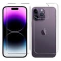Miniatyrbild 11 av 11: iPhone 15 Pro Max - 2-pack Skärmskydd Set - Fram- Baksida och Kameralinsskydd 0,3mm