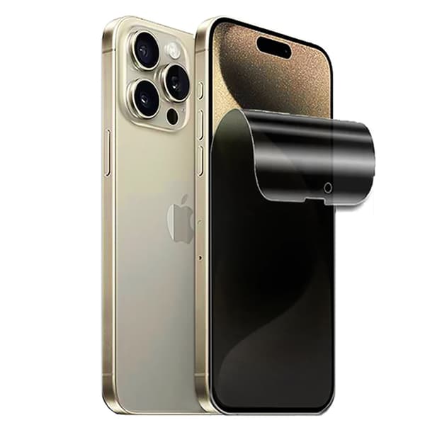 iPhone 15 Plus - 3-Pack Ceramic Skärmskydd 2.5D Svart Spy