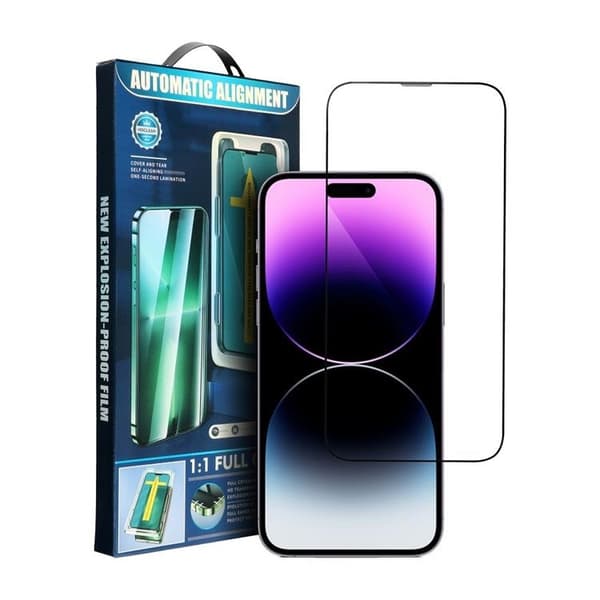 iPhone 15 Pro Härdat Glas Skärmskydd Plus Applicator