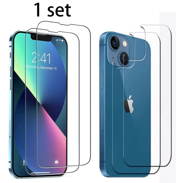 2-Pack iPhone 14 Fram- & Baksida Skärmskydd 0,3mm