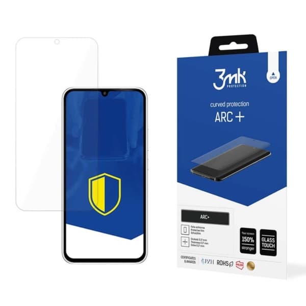 3MK Galaxy A35/A55 5G Plastfilm Skärmskydd ARC+ Transparent