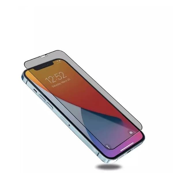 Helt täckande anti-spion privatliv screen protector 15 Pro
