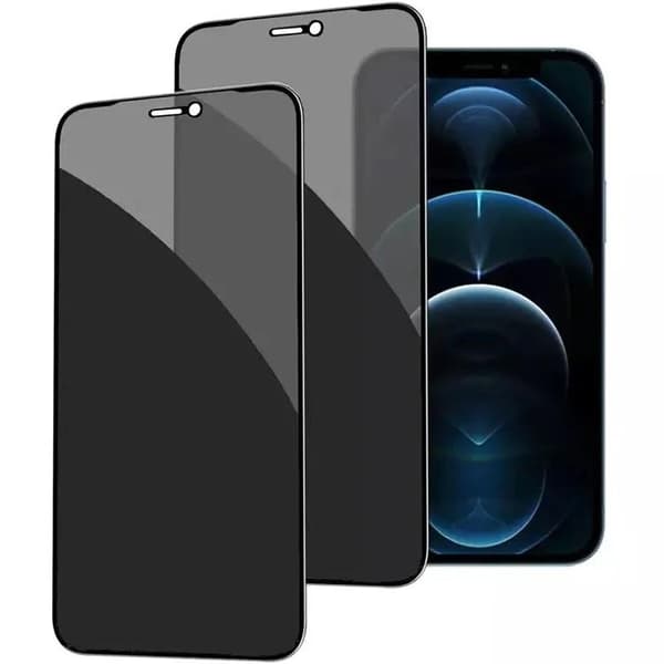 Helt täckande anti-spion privatliv screen protector 15 Pro