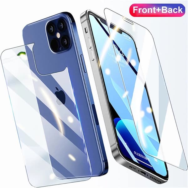 2-Pack iPhone 15 Pro Max Fram- & Baksida Skärmskydd 0,3mm