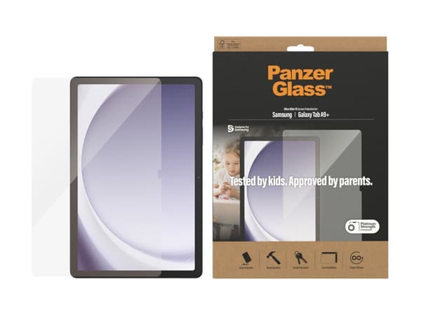 PanzerGlass - Skärmskydd för surfplatta - ultrabred passning - glas - för Samsung Galaxy Tab A9+