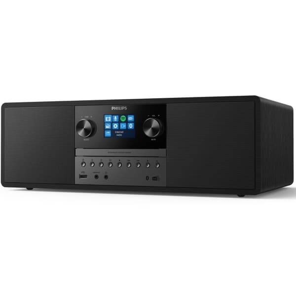Philips TAM6805 Allt i ett Mikromusiksystem. Web-radio, CD, Spotify Connect, USB. 50W Sort