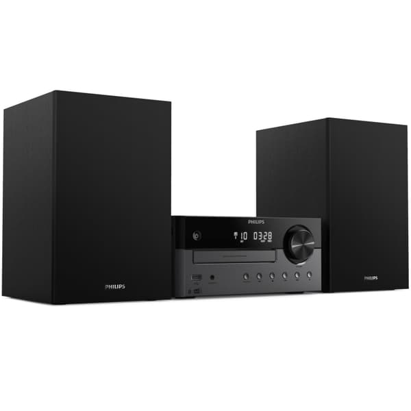 Philips TAM4505 Mikromusiksystem med CD, Radio, Buetooth. 60W Sort, Grå