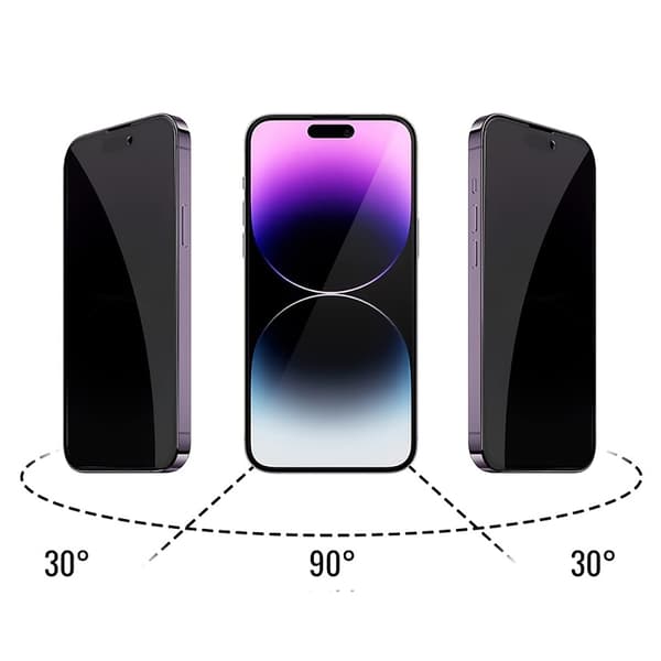 iPhone 14 Pro Max Skärmskydd med sekretessfunktion (2-pack)
