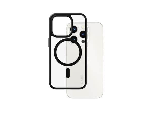 PanzerGlass CARE by ® Flagship Case Transparent Urban Combat w. Black MagSafe iPhone 15 Pro, Cover, Apple, Apple - iPhone 15 Pro, 15.5 cm (6.12"), Tr