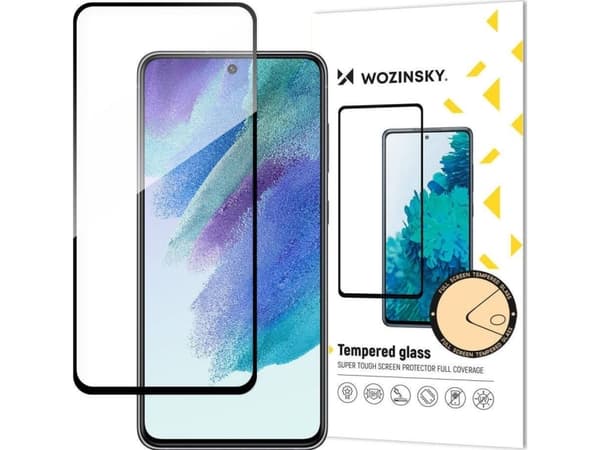 Wozinsky Wozinsky super tuff Full Glue fullskärm härdat glas med Case Friendly-ram Samsung Galaxy S21 FE svart